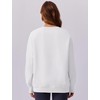 PINSPARK Crew Neck Sweatshirts Women Loose Fit Preppy Pullover Top