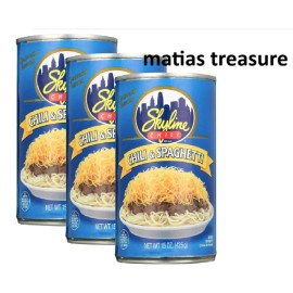 Unbranded Skyline Chili Skyline Chili & Spaghetti, 15 oz (pack of 3)