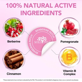 Berberin Patches Für Stoffwechselgleichgewicht, Gesunde Form Unterstützung, Unterstützung Stoffwechsel Hilfe Aufkleber Für Bauch Haut Alle Haut | 30Pcs Pro Packung