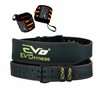 EVO Fitness 4" Pure Leather Gym Belts Weightlifting Straps Back
