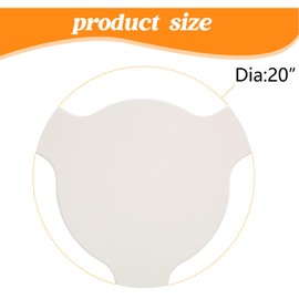 Dongftai 20" Heat Deflector for Pit Boss K24, for Louisiana Grill K24 Ceramic Charcoal Barbecues, Plate Setter Pizza Stone Smoking Stone Replacement