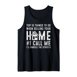 Funny Saying Vintage Real Estate Men Women Realtor Tank Top