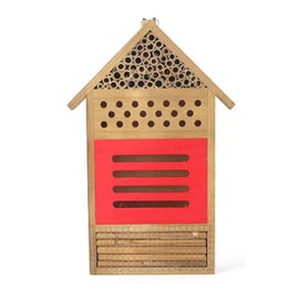 Casa de Madera para Insectos, Hotel de Madera para Insectos, Nidos Decorativos para Jardín Al Aire Libre, Caja Colgante, Abeja, Hotel, Casa de Abejas para Jardines, Mariposas, Abejas, Mariquitas