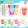 24 Pcs 86oz Colorful Drink Bucket, Colorful Plastic Summer Beverage