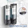 Shampoo and Conditioner Dispenser,Unisense Shower Soap Dispenser 2 Chamber No
