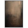 SIGNFORD Framed Canvas Print Wall Art Abstract Textured Dark Shades
