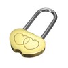 4PCS 50MM Engraved Padlock Double Heart Shaped Lock for Wedding