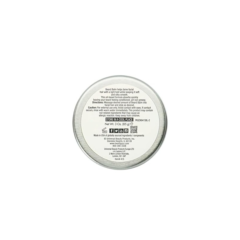 Beard Guyz Coarse Beard Balm, 3 Ounce