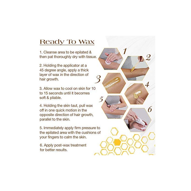 GiGi Strip Free Microwave Formula Hair Removal Wax, 8 oz