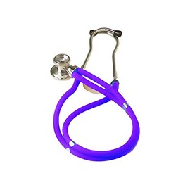 GIMA Jotarap Dual Tube Dual Head Rappaport Stethoscope for Cardiology and Emergencies Purple