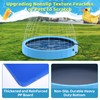 Raxurt Dog Pool with Sprinkler, 63'' Foldable Dog Pools for