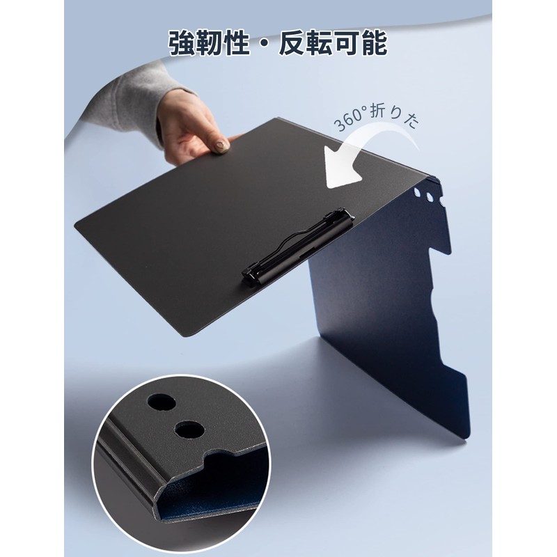 ALLMIRA Binder A4 2-Fold 2-Piece Set Clipboard Two-Fold Clip File