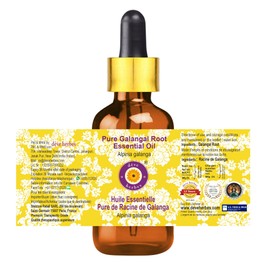 Deve Herbes Pure Galangal Root Essential Oil (Alpinia galanga) with Glass Dropper Steam Distilled 100ml (3.38 oz)