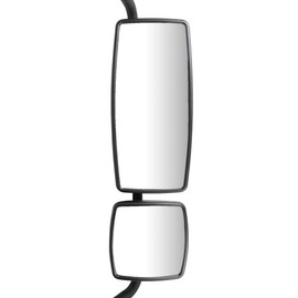 FEIPARTS Truck Hood Mirror Door Mirror Fit for International for Durastar 4300 4400 7400 7600 8500 8600 Workstar Transtar Prostar Lonestar Towing Mirror with Right Side Black Housing