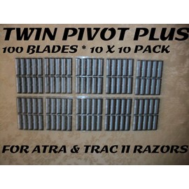 Personna Twin Pivot Plus - 100 Blades (10 x 10 Bulk Pack)