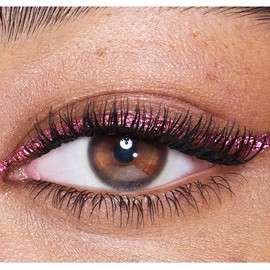 DekRion Liquid Eyeliner Pen, Waterproof Eyeliner Long-lasting Eyeliners, Metallic-Eyeliner Easy To Use, White Black Red Brown Purple Colorful Eyeliners (Pink)