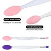 5stk Sanfte Doppelseitige Lippen Peeling Pinsel, Wiederverwendbar Silikon Lippen-Peeling Bürste