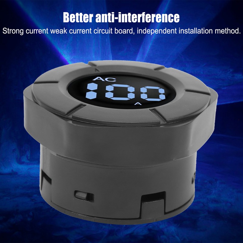 PZEM024A100A Round LCD AC Digital Ammeter Current Meter with SplitCore