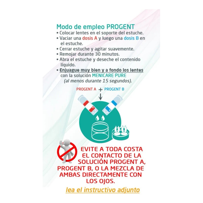 Menicon progent limpiador intensivo 5 dosis