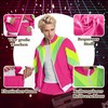 Seawhisper 80s 90s Costume Tracksuit for Adults Men Women, pink-red