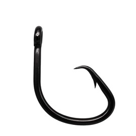 Saltwater Heavy Duty Live Bait Hook,Size 1/0-24/0 Big Game Hook,Shark Fishing Hooks-Black Nickle Coating