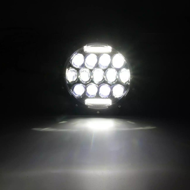 Bricologht For Kenworth T2000 1997-2011 Pair 7inch Round LED Headlights