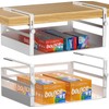 AmonHouseware 2 Pack Under Shelf Storage Basket Organizer,Adjustable Hanging Under