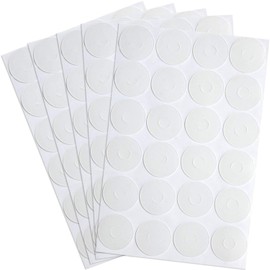 BBTO 96 Pieces Non Slip Silicone Grips for Quilt Templates Anti Skid Adhesive Rings Non Slip Ruler Grip Stickers Semi Transparent, 48 Large and 48 Small(240 Pieces)
