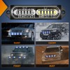 Nilight 8PCS Led Strobe Lights 12LED Blue White Emergency Light