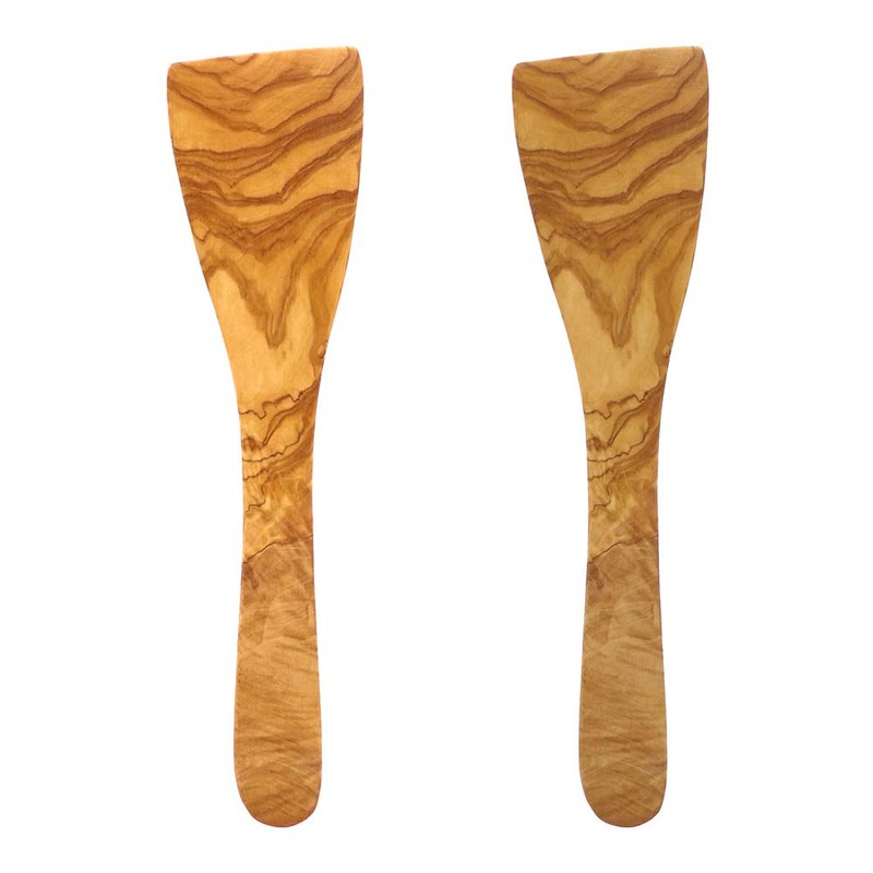 2 x HOFMEISTER® Spatula with Curved Head and Typical Olive