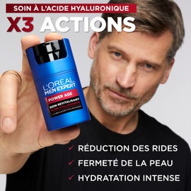 L'Oréal Men Expert - Revitalisierende & Anti-Aging-Gesichtspflege für Herren – mit Hyaluronsäure – für alle Hauttypen – Power Age – 50 ml