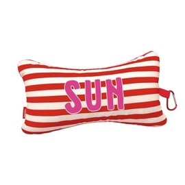 moses. Fernweh Sun Mini Reading Pillow - Neck Pillow for Travel with Practical Carabiner, Compact Pillow for Car, Plane and Beach Visit, Ergonomic Travel Pillow with Summer Design