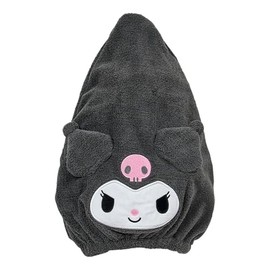 Sanrio 067610 Chrome Face Cap Towel, Body: 85% Polyester, 15% Nylon, Ribbon, Face, Filling: 100% Polyester, One Size Fits Most Adults