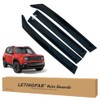 LETINGFAR Window Visors Rain Guards for Jeep Renegade 2015 2016