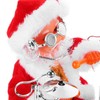 Happyyami Santa Claus Dancing Singing Figurine Playing Drum Santa Claus