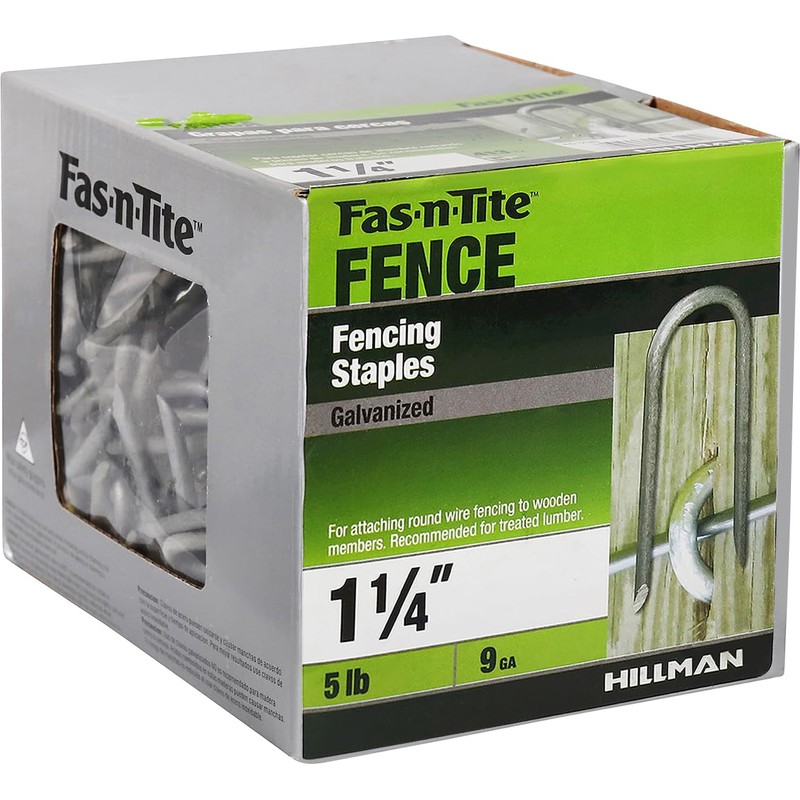 Hillman Fasteners Hot Dipped Galvanized Fence Staple #9 x 1-1/4"