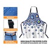 BGBDEIA Blue Evil Eye Apron for Women Men, Adjustable Apron