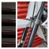 Moto Junkeez Fork Guards Covers Glossy Carbon Fiber Graphics ALTA