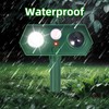 2 Pack Ultrasonic Solar Animal Repellent Cat Deterrent Outdoor,Deer Repellent