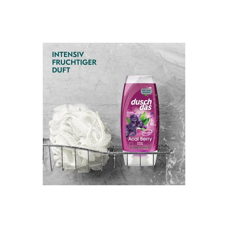 Duschdas Duschgel Acai Berry Duschbad mit Fresh-Energy-Duftformel sorgt für einen