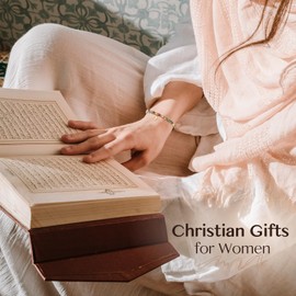 ZOKCC Christian Inspirational Bracelet Gifts for Women: Religious Cross Beads Bracelet Baptism Christmas Day Gifts for Godmother Mom Daughter Sister Friend