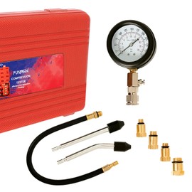 PUNMEW 8pcs Engine Compression Tester Kit Small Engine Compression Tester Engines Compression Tester for Petrol and Gas Automotive Compression Tester
