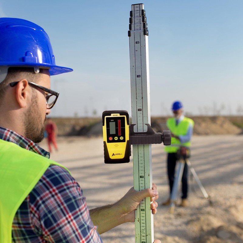AdirPro Universal Rotary Laser Detector (LD-8) - Digital Rotary Laser