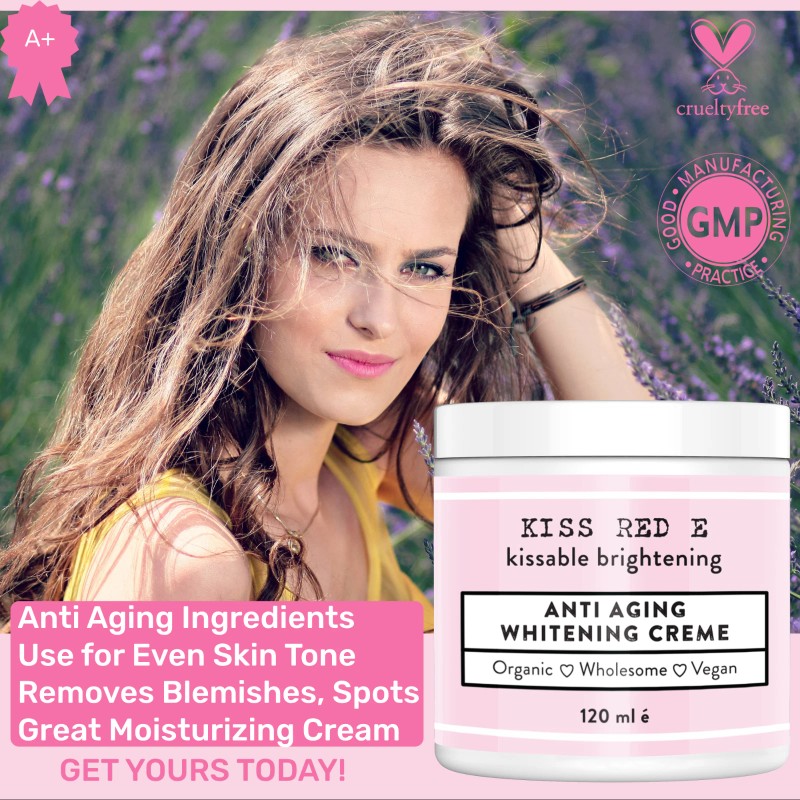 Crema blanca. Crema antienvejecimiento para aclarar la piel - corrector