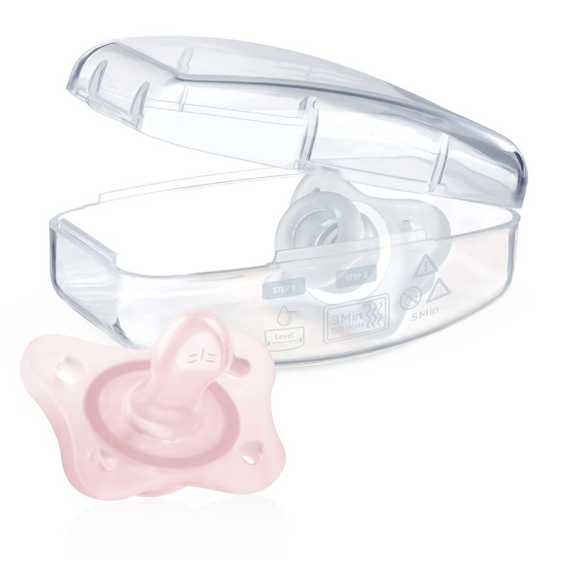 Chicco PhysioForma Pacifier Set 0-6 Months for Girls, Set of