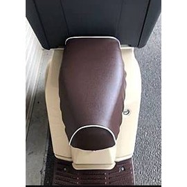 ■Domestic products thick synthetic leather material Honda Gyro X (2BH-TD01/TD02) dedicated design custom seat cover (brown/white piping) easy to install and just put on mouth type JYRO-X-BRO