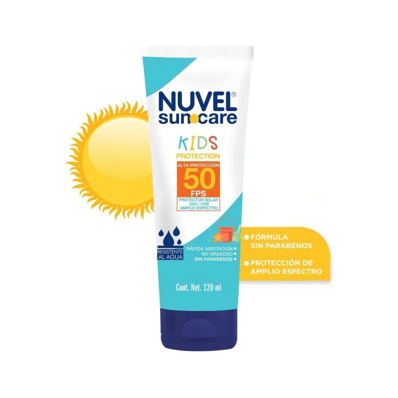Protector Solar Infantil Nuvel Suncare Kids Fps Alta Protección 120ml