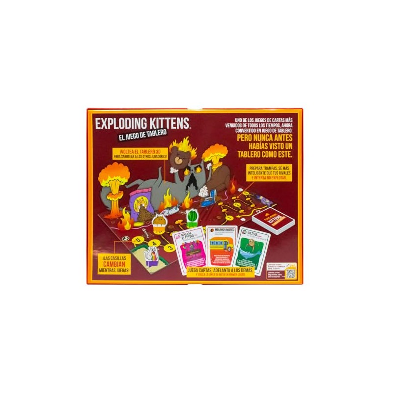 Exploding Kittens Juego de Mesa de Carrera, Juego de Tablero
