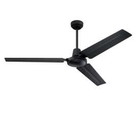 Westinghouse Lighting Jax Industrial Style 56-Inch Matte Black Indoor Ceiling Fan, Remote Control Included
