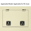 T Handle Door Latch 4x6mm Hole Spacing Zinc Alloy Folding